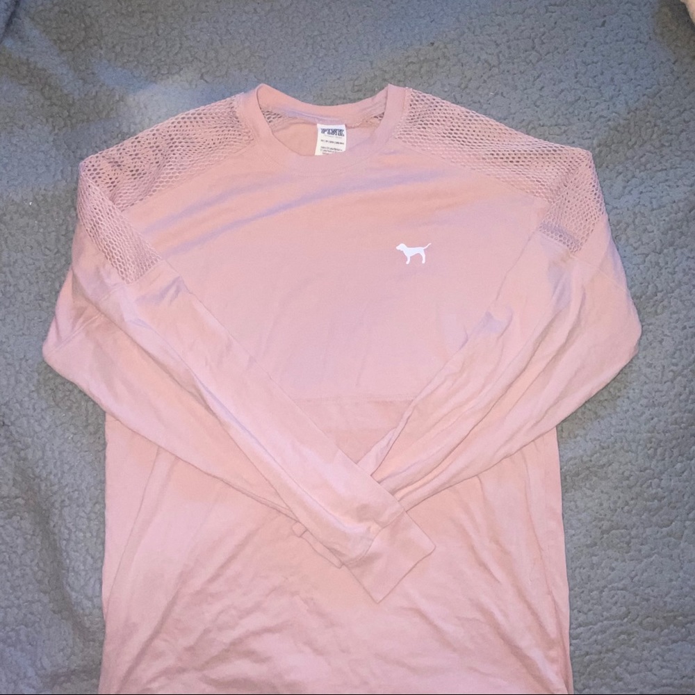 Pink lounge long sleeve top